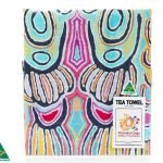 Colourful Aboriginal Art Judy Watson Tea Towel