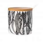 Aboriginal art Sugar Bowl - Dancing Wombat