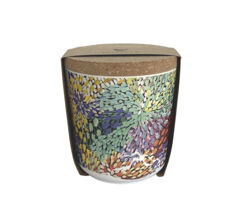 Aboriginal Art – Janelle Stockman – Small Canister