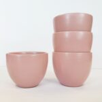 YSB – Pink Ceramic Latte Cup Set x 4
