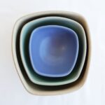 Bush Tucker Nesting Bowls - Sand, Green & Aqua