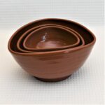 Bush Tucker Nesting Bowls - Triangular – Brown