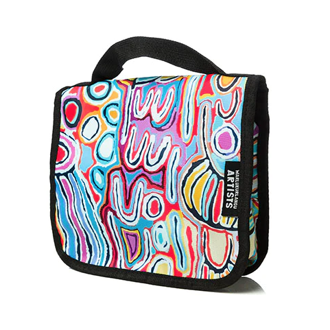 Aboriginal Art Toiletry Bag by Judy Watson | First Nations Gifts