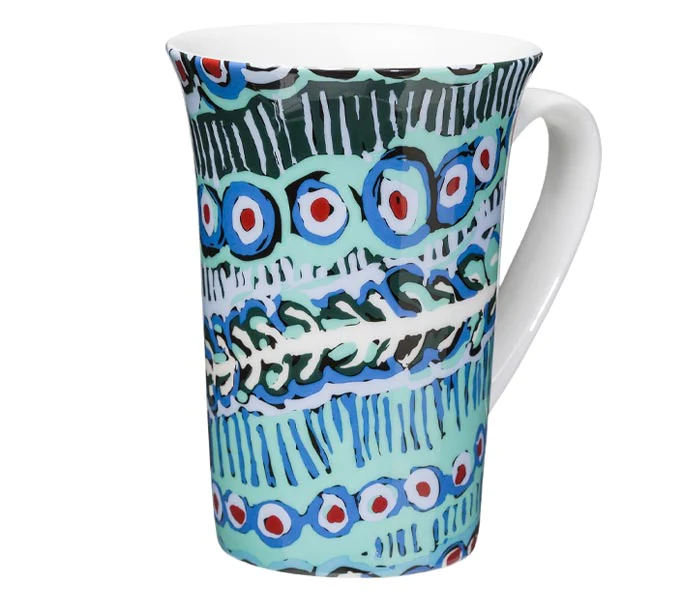 Blue Aboriginal Art Mug