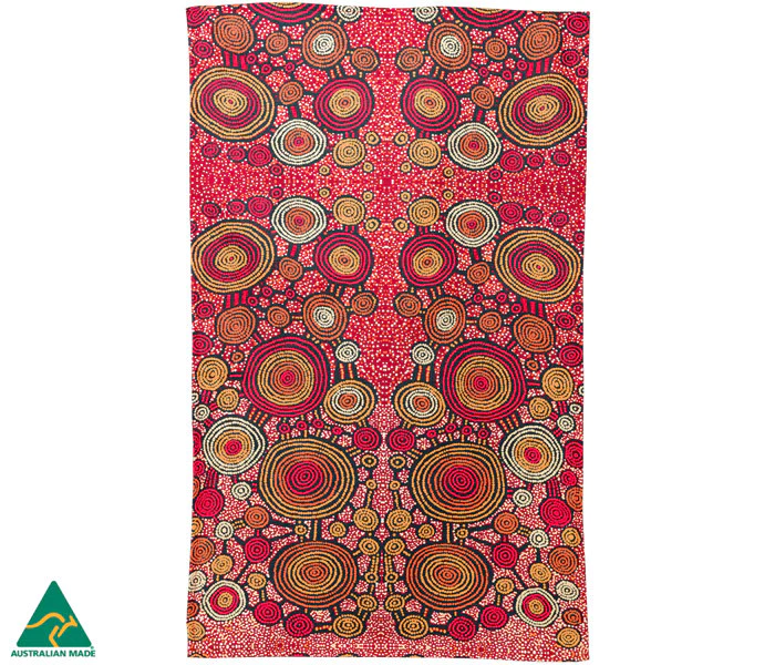 Aboriginal Art Tea Towel –  Teddy Gibson