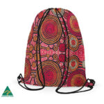 Aboriginal Art Drawstring Bag - Teddy Gibson