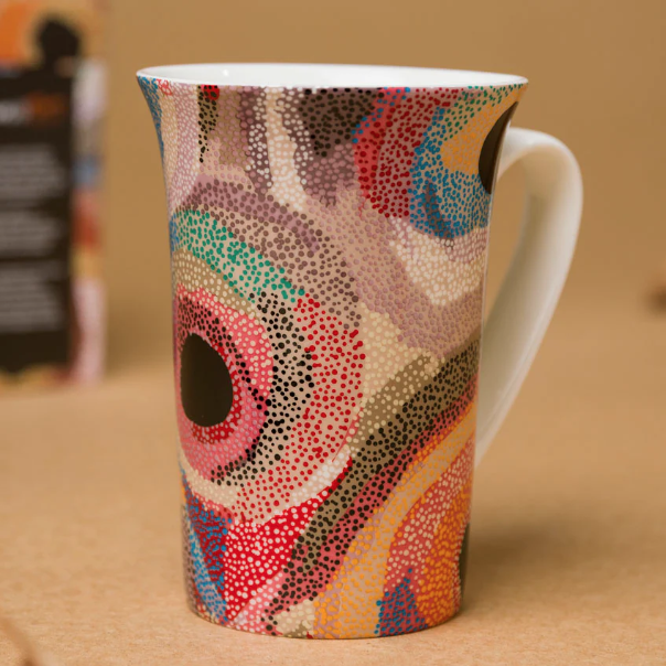 Aboriginal art coffee cup