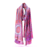 Silky pink scarf pashmina alternative