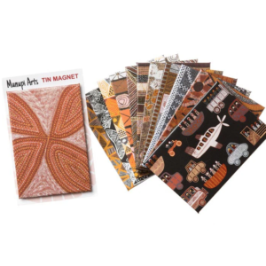 Aboriginal Art Tin Magnet - Munupi