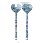 Aboriginal art salad servers
