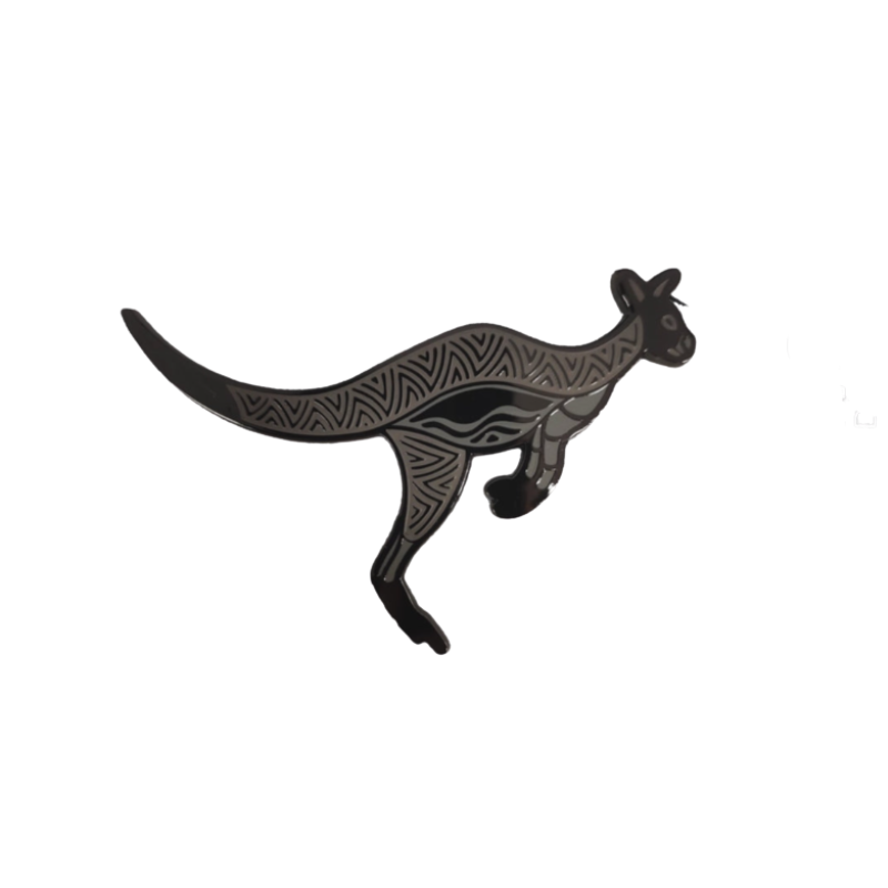 Kangaroo Aboriginal Art Lapel Pin