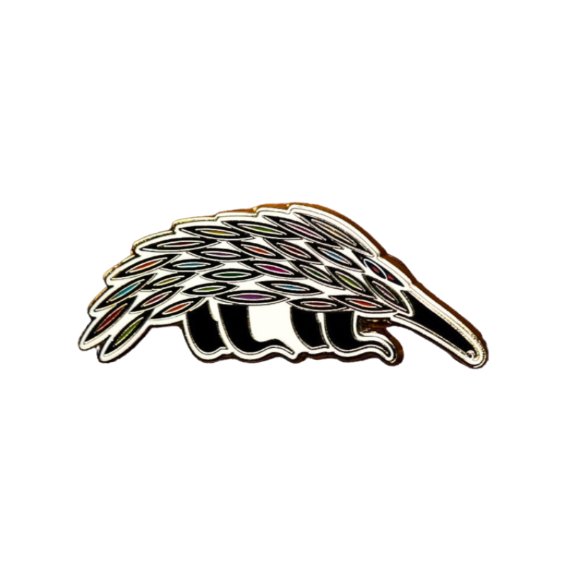 Echidna Aboriginal Art Lapel Pin