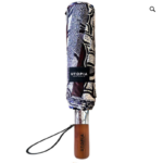 Aboriginal Art Folding Umbrella – Delvine Petyarre “My Country” | Indigenous Design Travel Umbrella