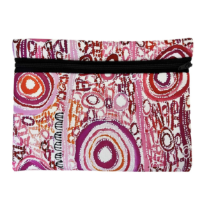 Aboriginal Art Zipped Case – Charmaine Pwerle Awelye (Women’s Body Paint – Atnwengerrp)
