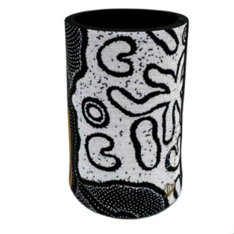 Aboriginal Art Stubby Cooler – Delvine Petyarre “My Country” | Indigenous Australian Can Cooler