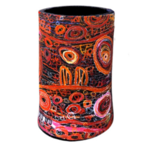 Aboriginal Art Stubby Cooler – Charmaine Pwerle “Awelye” | Indigenous Can Cooler