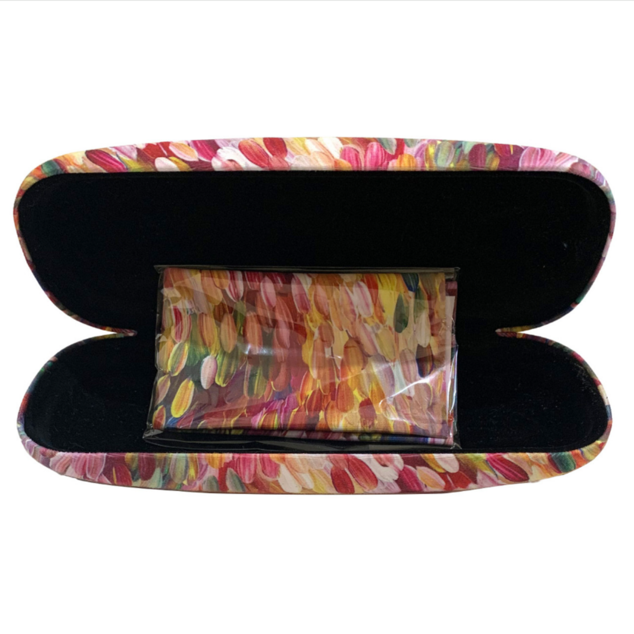 Aboriginal Art Reading Glasses Case – Leaves by Gloria Petyarre