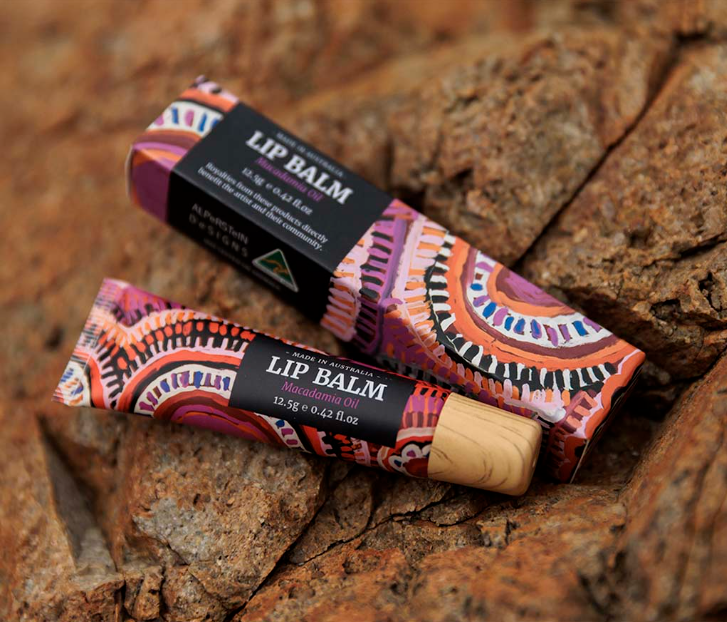 Macadamia Oil Lip Balm – Aboriginal Art by Murdie Morris | Natural Lip Care